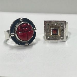 Bundle of 2 Sterling Silver Rings ✨